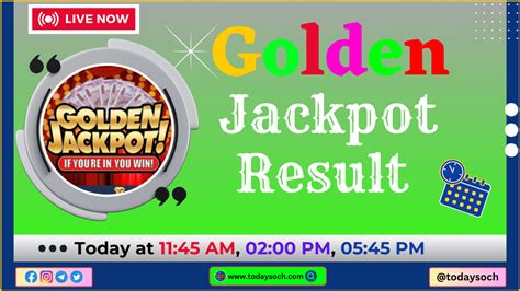 jackpot result 1.30 pm|Golden jackpot Result .